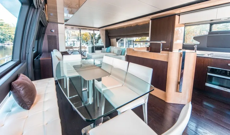 72 Azimut Dinette/Galley