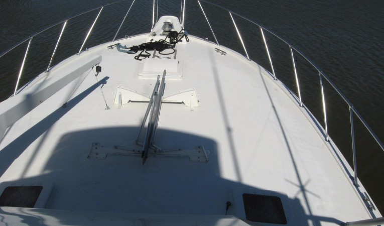 55 Hatteras Bow from Bridge