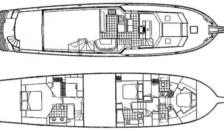 74 Hatteras Layout
