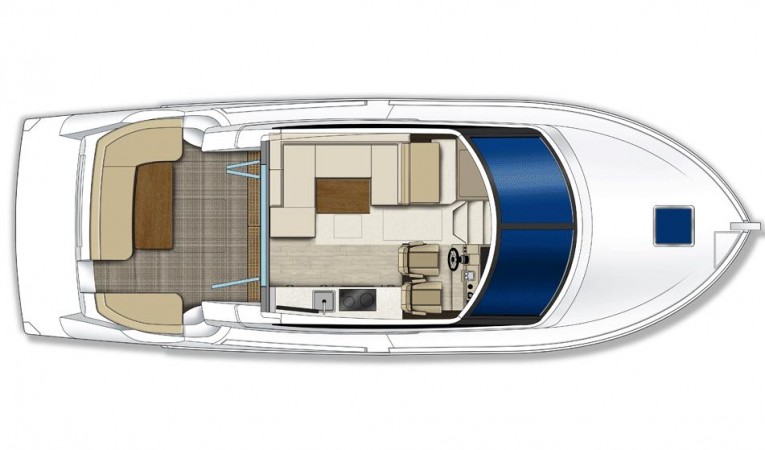 37 Carver Main deck layout
