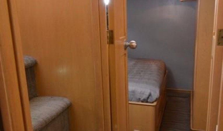 58 Cooper Yachts Companionway looking aft