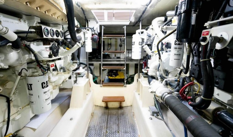 52 Midnight Lace Engine Room Aft