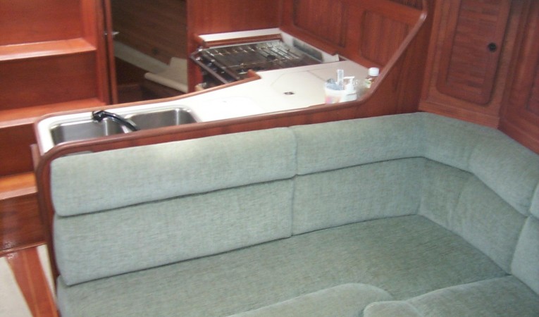 38 Sabre Main cabin settee
