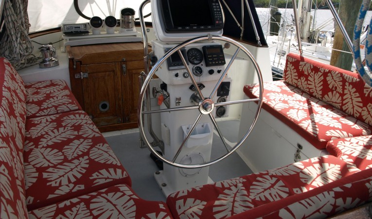 47 Gulfstar Updated helm pedestal