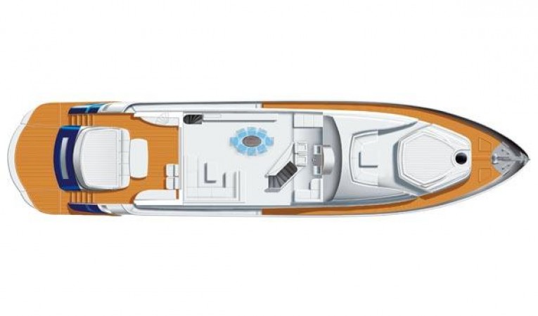 90 Pershing Manufacturer Provided Image: Saloon Layout