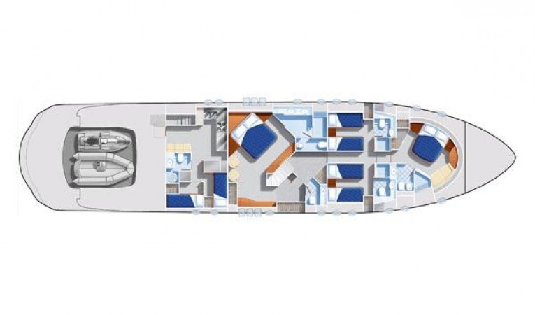 90 Pershing Manufacturer Provided Image: Interior Layout