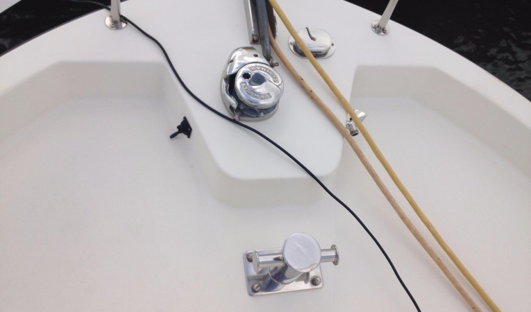 32 Nordic Tugs Foredeck windlass and bit