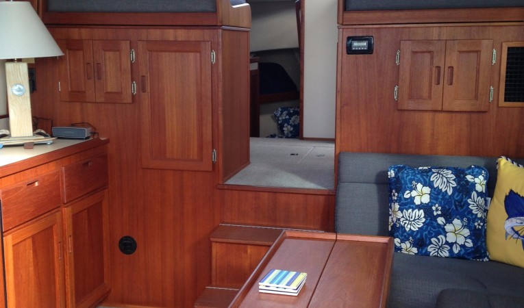 32 Nordic Tugs Salon looking fwd