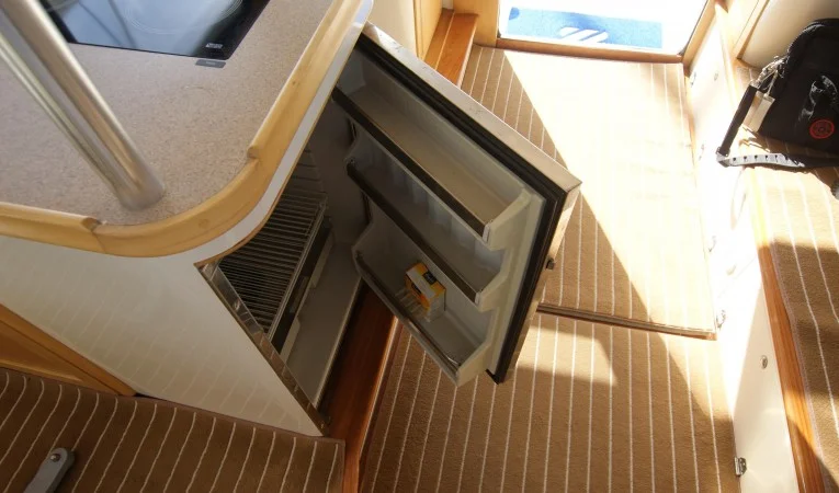 42 Fox Island galley fridge