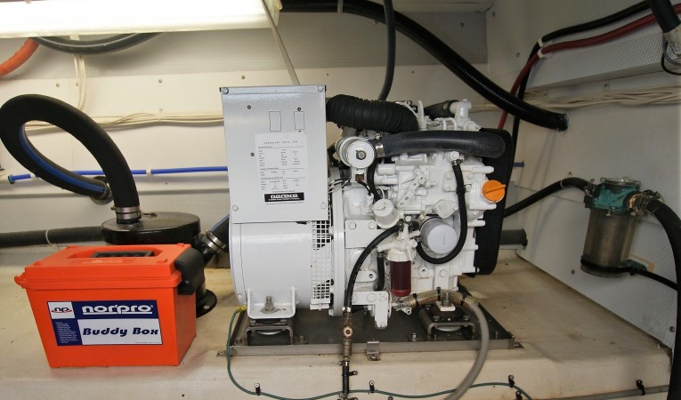 42 Fox Island generator on starboard