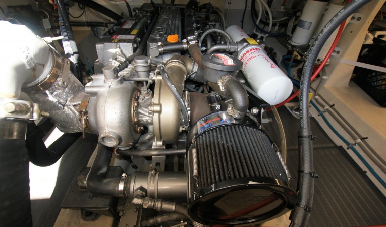 42 Fox Island Yanmar 440 detail