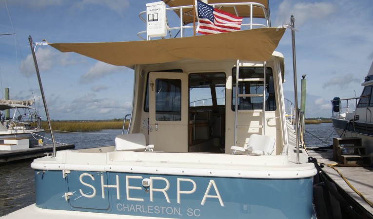 42 Fox Island cockpit shade