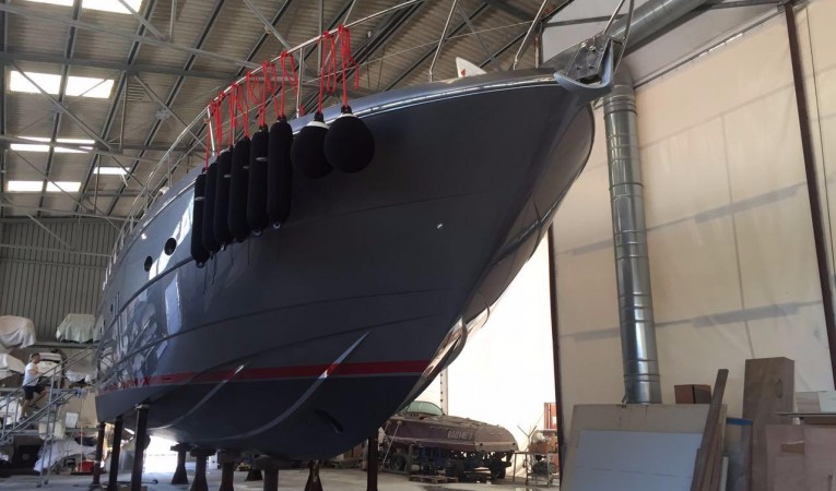 62 Pershing Bow Hull And Bottom Detail