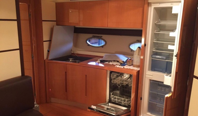 62 Pershing Galley Appliances