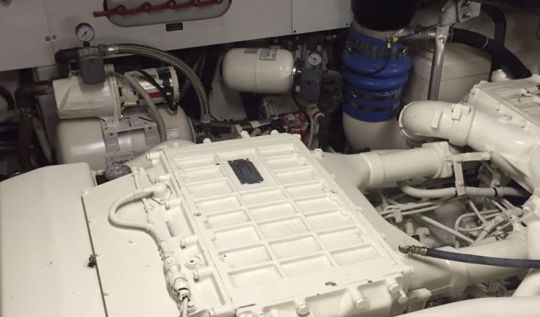 62 Pershing Engine Room