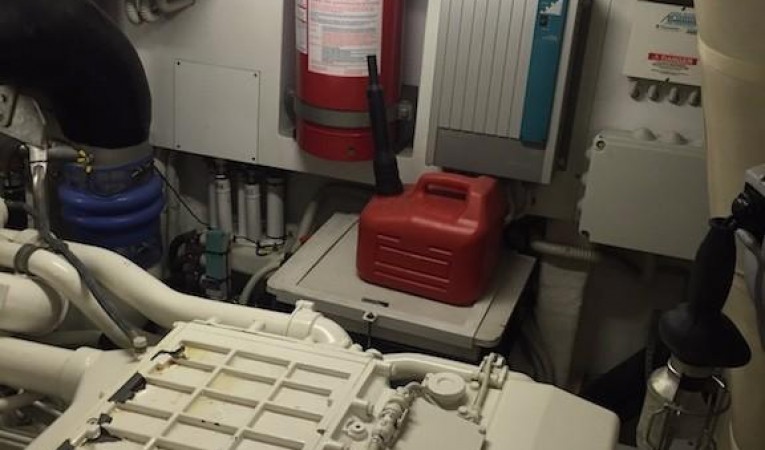 62 Pershing Engine Room