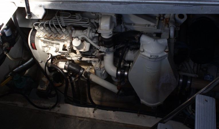 44 Trojan starboard Cummins power