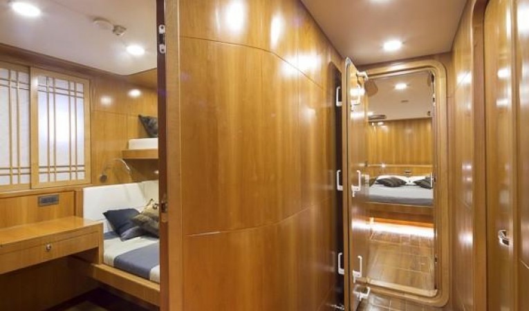 65 Bering Companionway