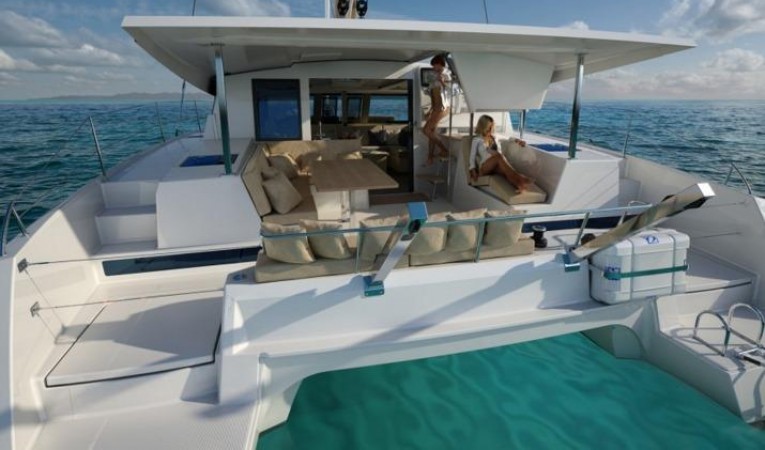 40 Fountaine Pajot Manufacturer Provided Image: Fountaine Pajot Lucia 40 Cockpit
