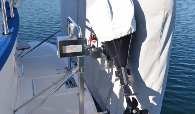36 Selene Tender on  Seawise davit