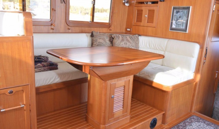36 Selene Raised Settee to starboard