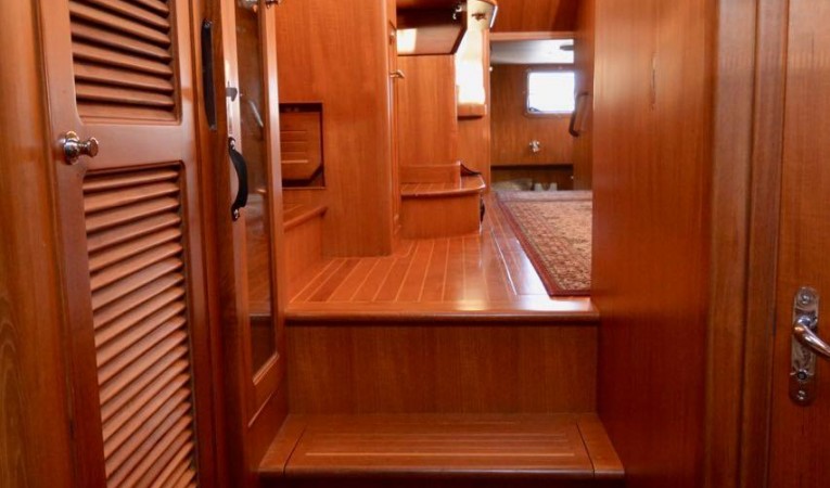 36 Selene Guest stateroom- Looking aft into salon