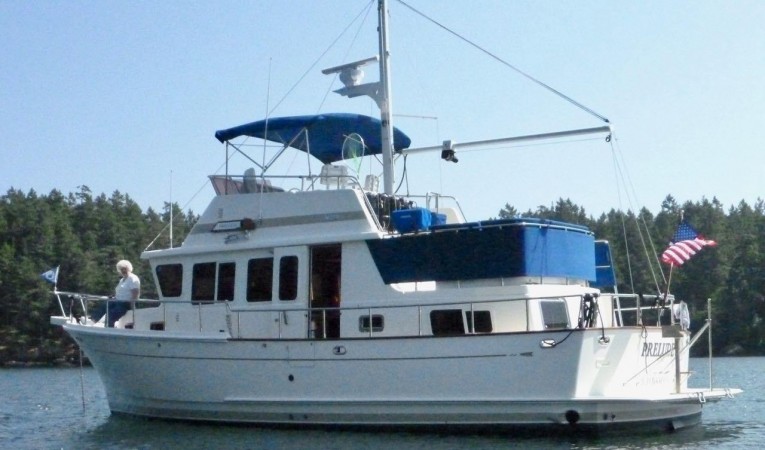 36 Selene Port side- At anchor