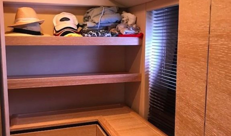 70 Azimut Master Stateroom Closet