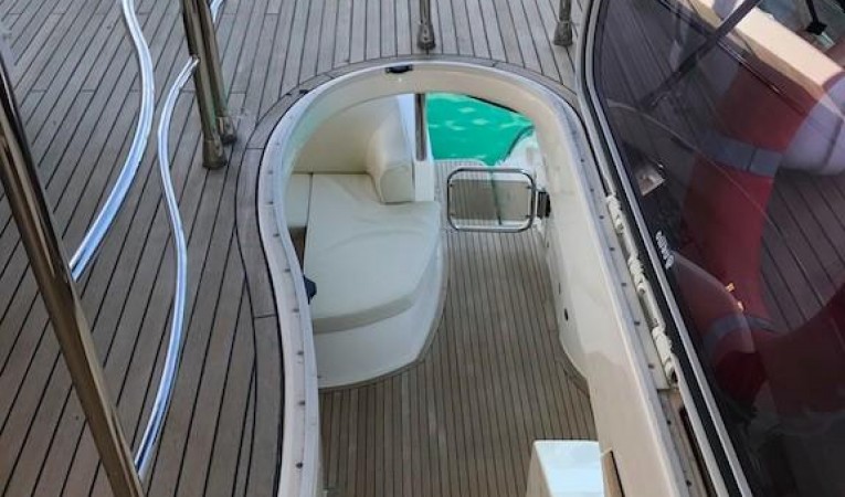 70 Azimut Flybridge Stairs to Aft Deck