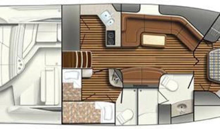 44 Tiara Manufacturer Provided Image: Deck Plan