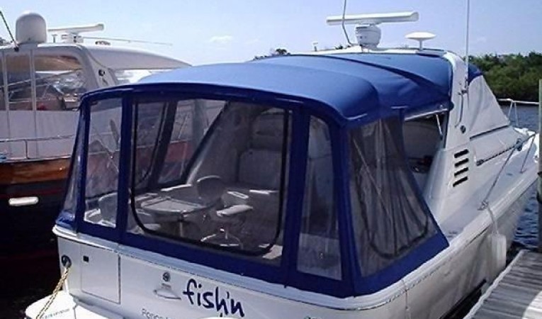 34 Sea Ray Old picture showing cockpit enclosure