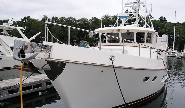 46 Nordhavn Bow at dock