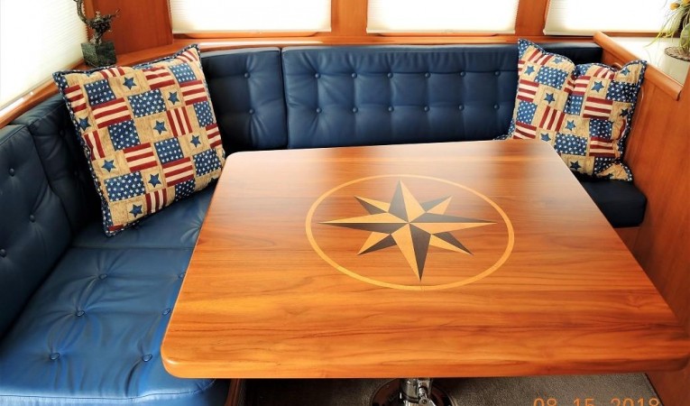 46 Nordhavn Salon seating to port with storage