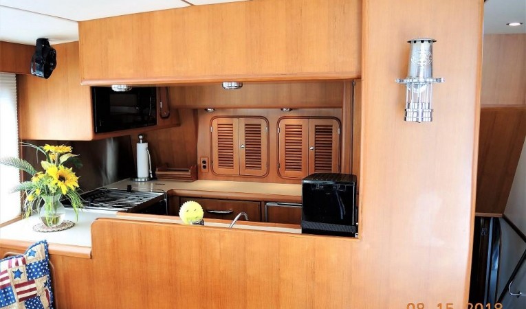 46 Nordhavn Galley Mid ship and to the port