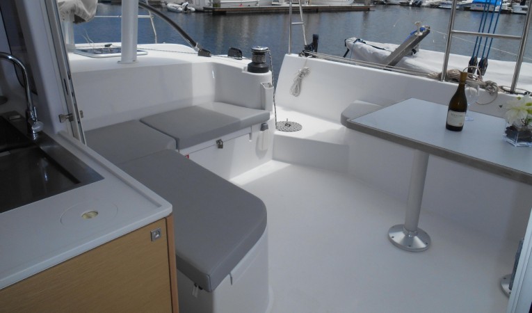 45 Outremer View aft to Starboard
