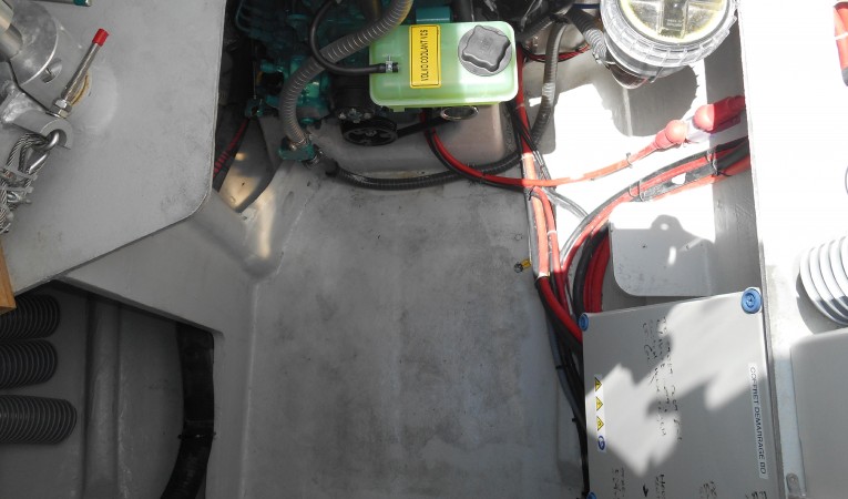 45 Outremer Port Engine Room