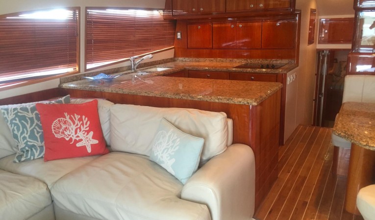 51 Bertram Salon foward view of galley