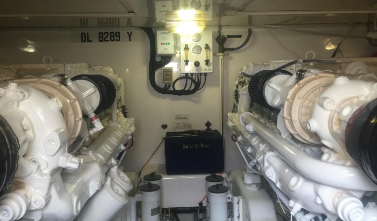 51 Bertram Engine Room