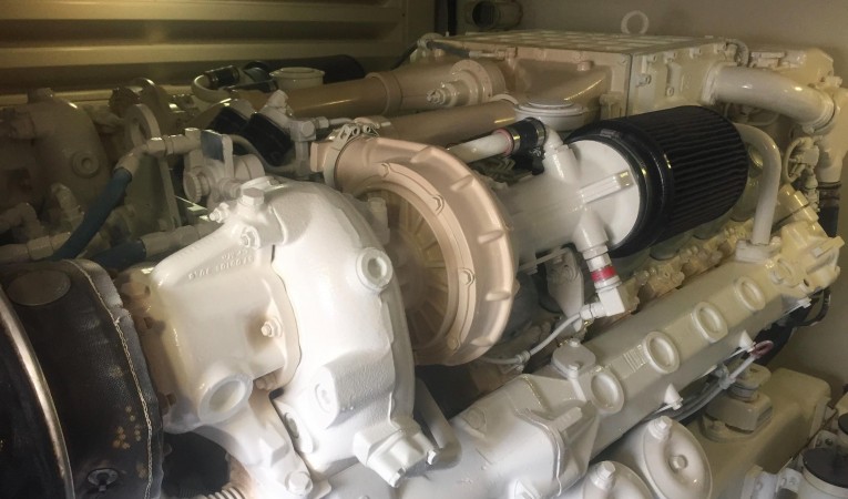 51 Bertram Engine Room