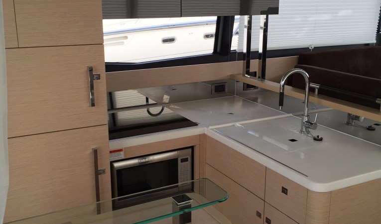 50 Prestige Aft Main Deck Galley
