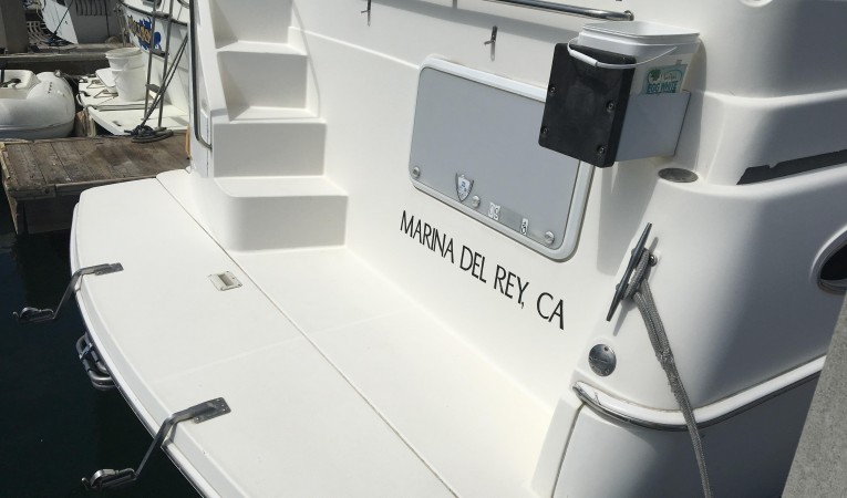 32 Silverton Swim Platform and Steps to Deck