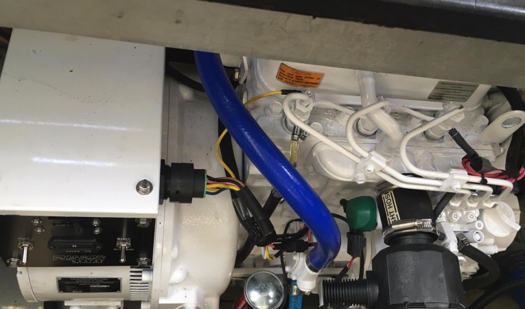 40 Luhrs Generator Installed
