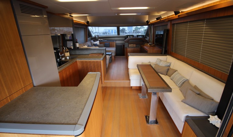 65 Monte Carlo Yachts Galley & dining