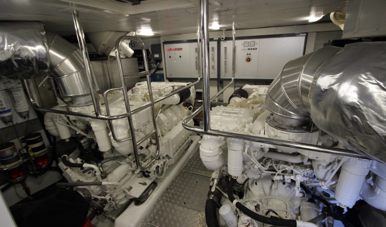65 Monte Carlo Yachts Engine room