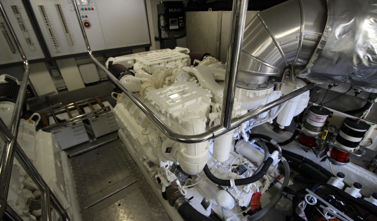 65 Monte Carlo Yachts Engine room