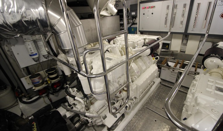 65 Monte Carlo Yachts Engine room