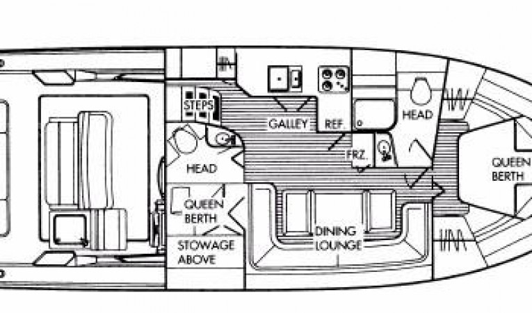 40 Tiara TIARA 4000 EXPRESS LAYOUT