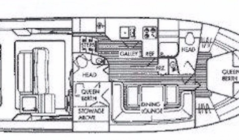 40 Tiara TIARA 4000 EXPRESS LAYOUT
