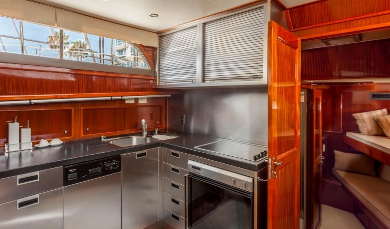 53 Hatteras Custom Galley