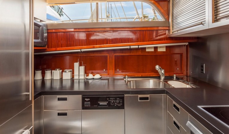 53 Hatteras Custom Galley 2